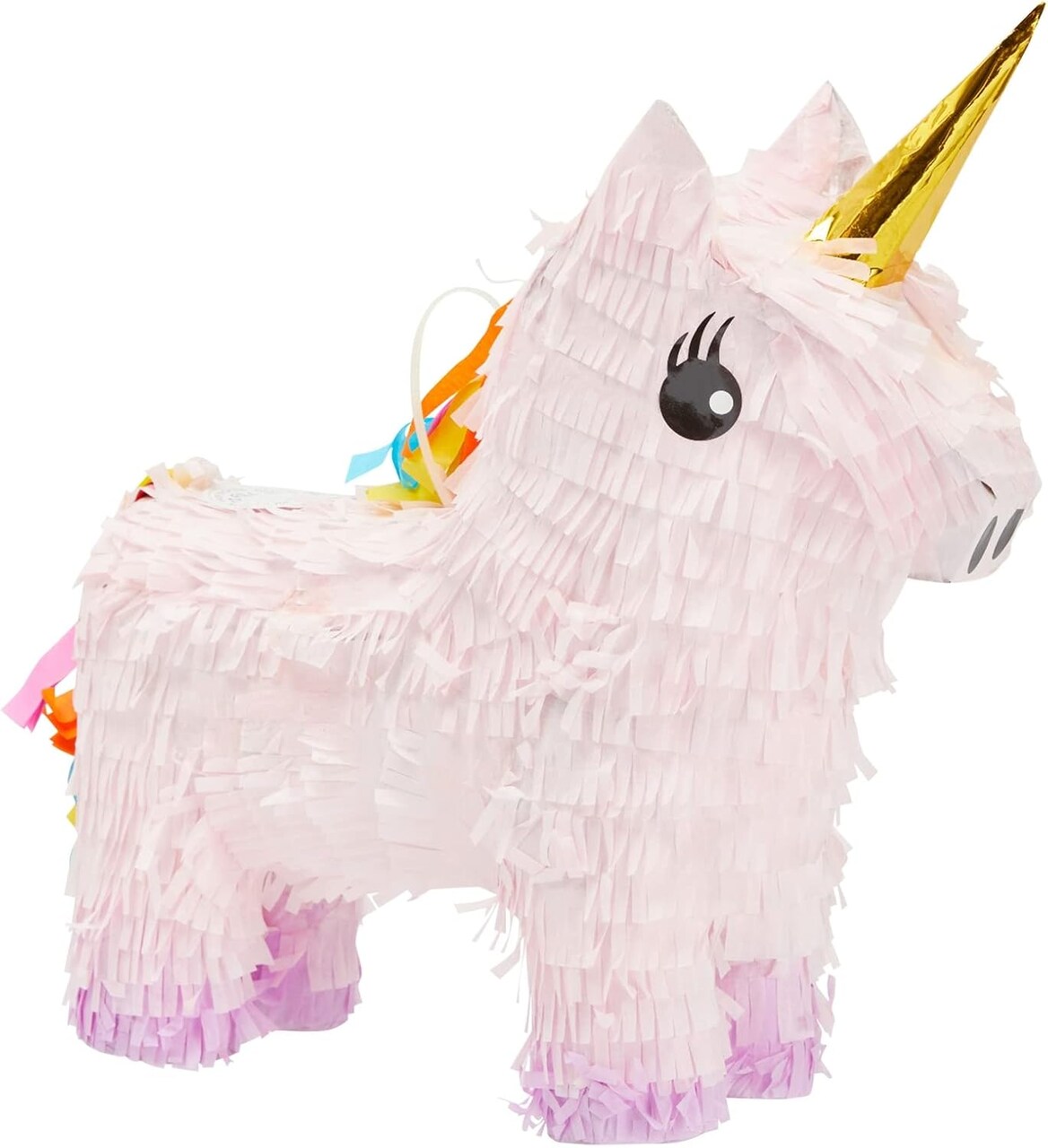 Unicorn Pinata for Girls Birthday Party - Unicorn, Princess or Rainbow Theme Birthday Party Supplies (Pink, Small, 13x15.5x5 in)